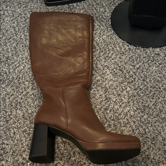 a.n.a Tan Heeled Boots - Picture 1 of 3